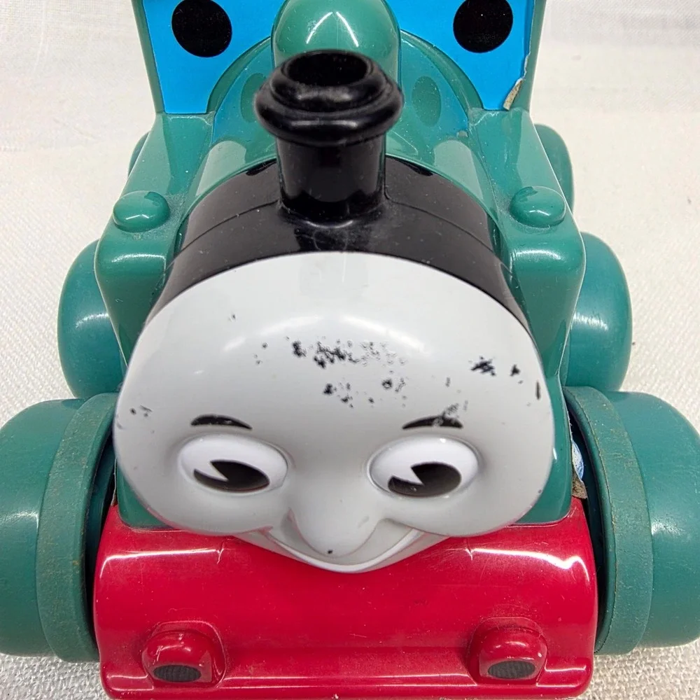 Thomas & Friends‎ Train Toy Vintage Blue Vintage Conductor Push Along Engine